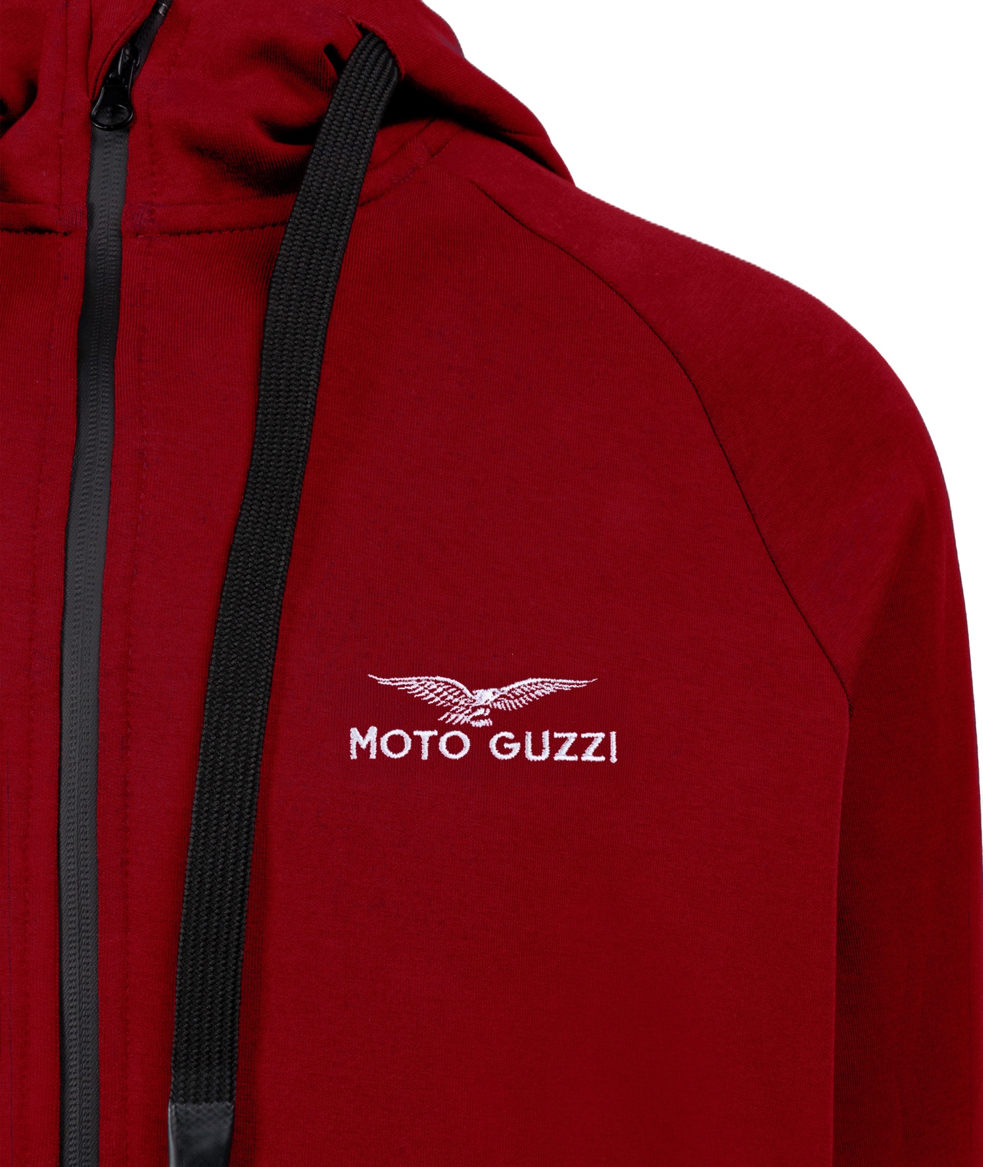 Unisex Hoodie Kapuzenpullover „Moto Guzzi Essential“ rot