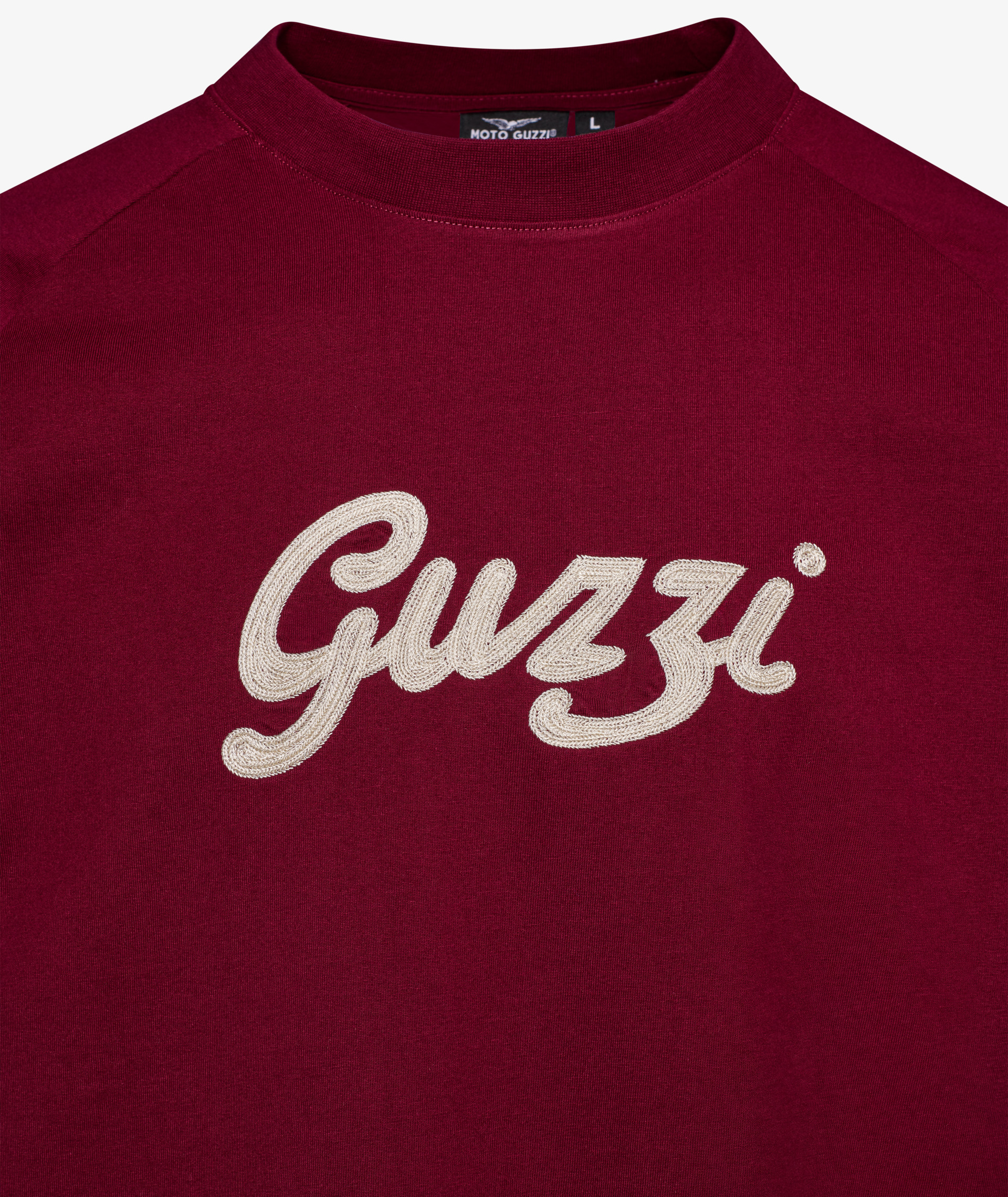 Moto Guzzi Herren T-Shirt „Heritage“ burgunderrot