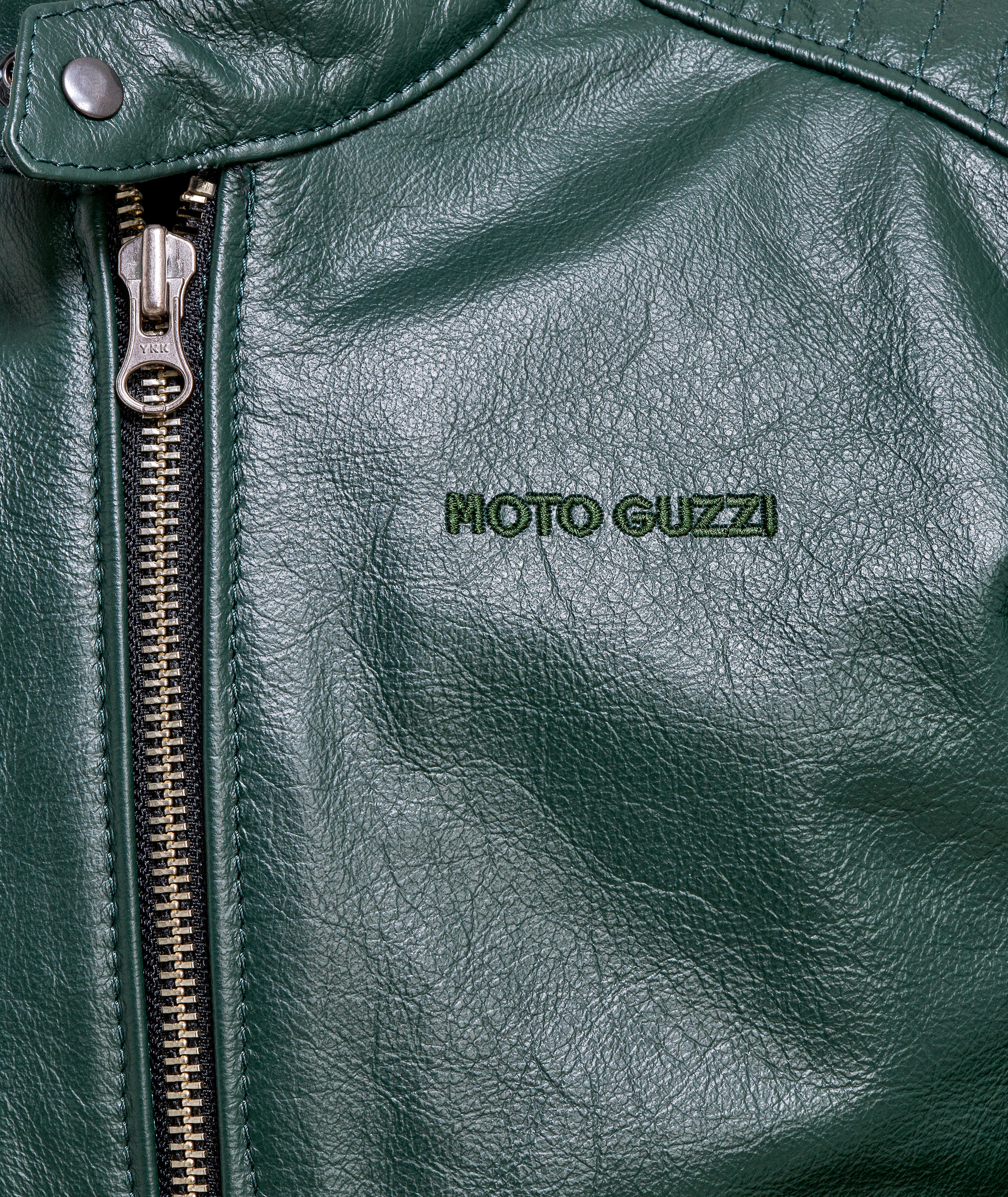 Moto Guzzi Lederjacke grün inkl. Protektoren