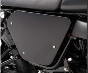 Original Abdeckungen, Aluminium, schwarz für Moto Guzzi V7 I+II
